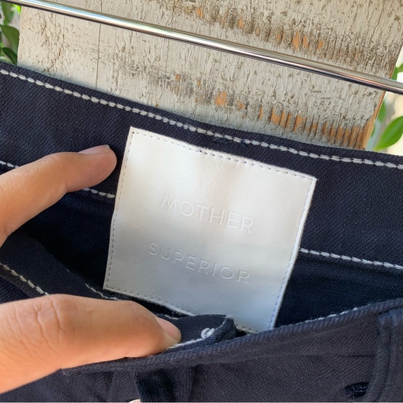 Mother Superior High Waisted Spinner Skimp in Blue Graphite Wide Jeans 29 - Picture 4 of 16